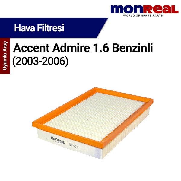 Accent Admire 1.6 Benzinli 2003-2006 Filtresi (Hava) - MONREAL