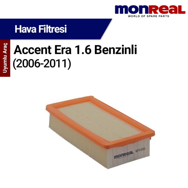Accent Era 1.6 Benzinli 2006-2011 Filtresi (Hava) - MONREAL