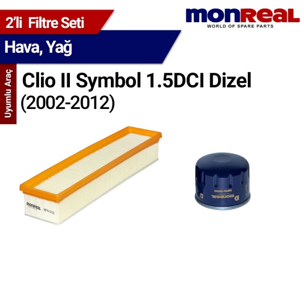 Clio II Symbol 1.5 DCI (2002-2012) Filtre Seti (Hava-Yağ) - MONREAL