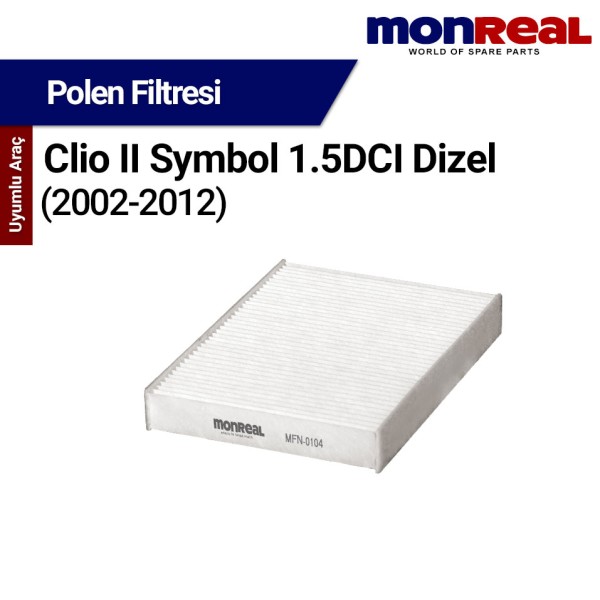 Clio II Symbol 1.5 DCI (2002-2012) Filtresi (Polen) - MONREAL