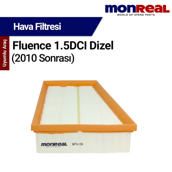 Fluence 1.5DCI Dizel 2010 ve Sonrası Filtresi (Hava) - MONREAL 