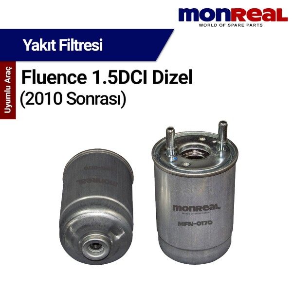 Fluence 1.5DCI Dizel 2010 ve Sonrası Filtresi (Yakıt) - MONREAL 