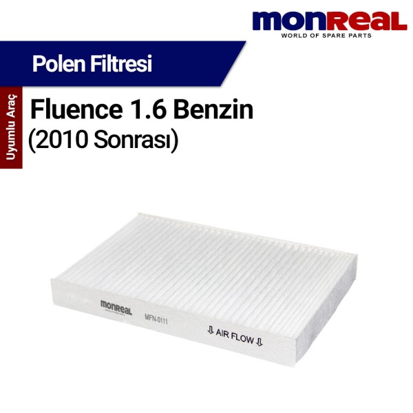 Fluence 1.6 Benzin 2010 ve Sonrası Filtresi (Polen) - MONREAL 