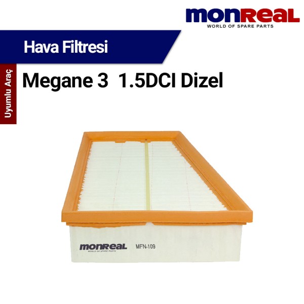 Megane 3 1.5DCI Dizel Filtresi (Hava) - MONREAL