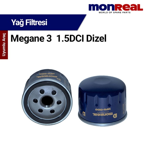Megane 3 1.5DCI Dizel Filtresi (Yağ) - MONREAL