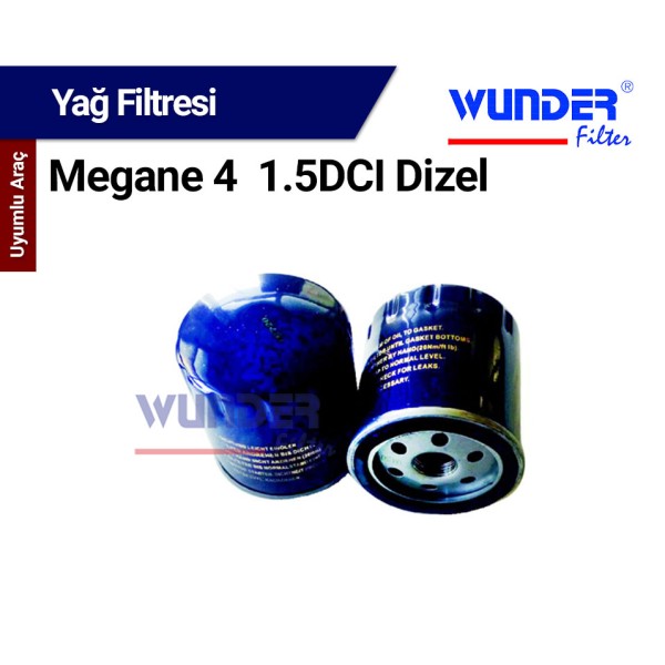 Megane 4 1.5DCI Dizel Filtresi (Yağ) - WUNDER