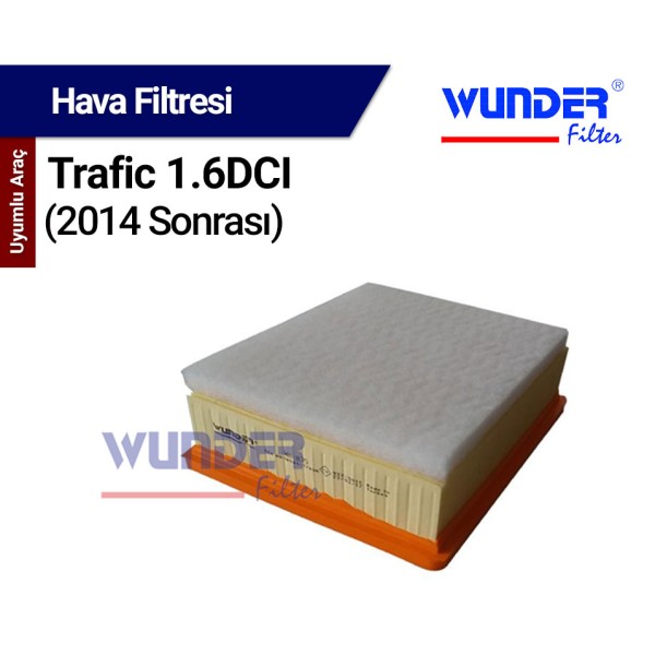 Trafic 1.6 DCI 2014 Sonrası Filtresi (Hava) WUNDER