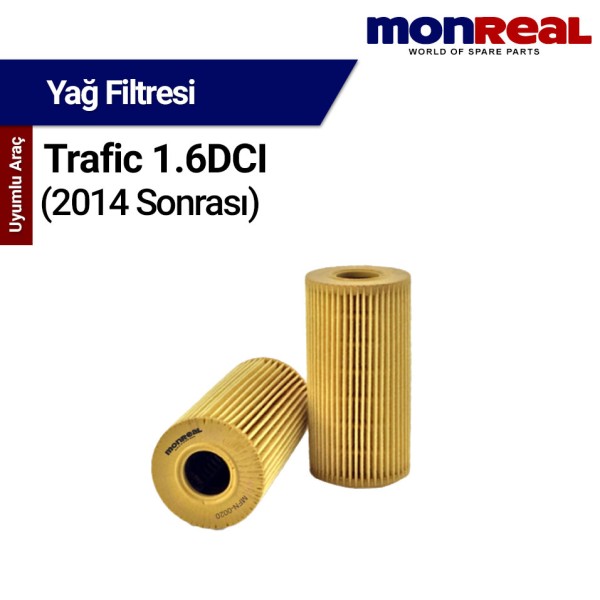 Trafic 1.6 DCI 2014 Sonrası Filtresi (Yağ) MONREAL