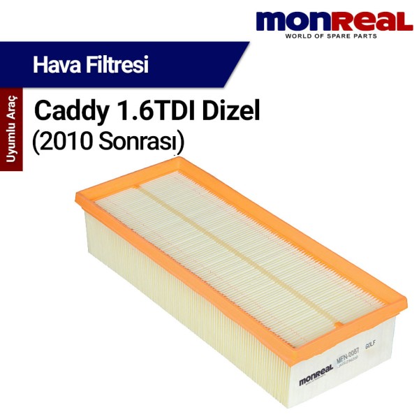 Caddy 1.6 TDI Dizel (2010 Sonrası) Filtresi (Hava) - MONREAL