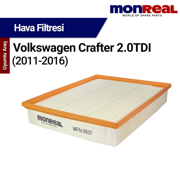Crafter 2.0 TDI 2011-2016 Filtresi (Hava) - MONREAL