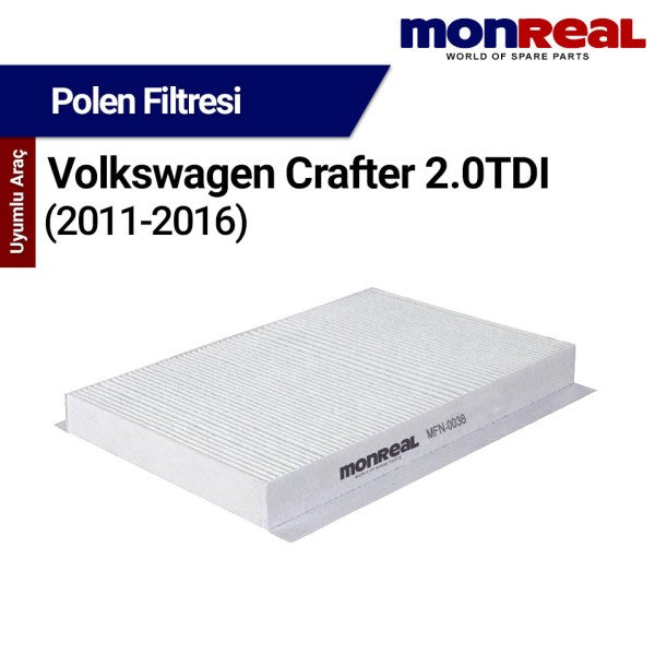 Crafter 2.0 TDI 2011-2016 Filtresi (Polen) - MONREAL