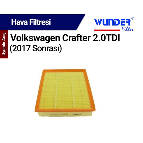 Crafter 2.0 TDI 2017 ve Sonrası Filtresi (Hava) - WUNDER