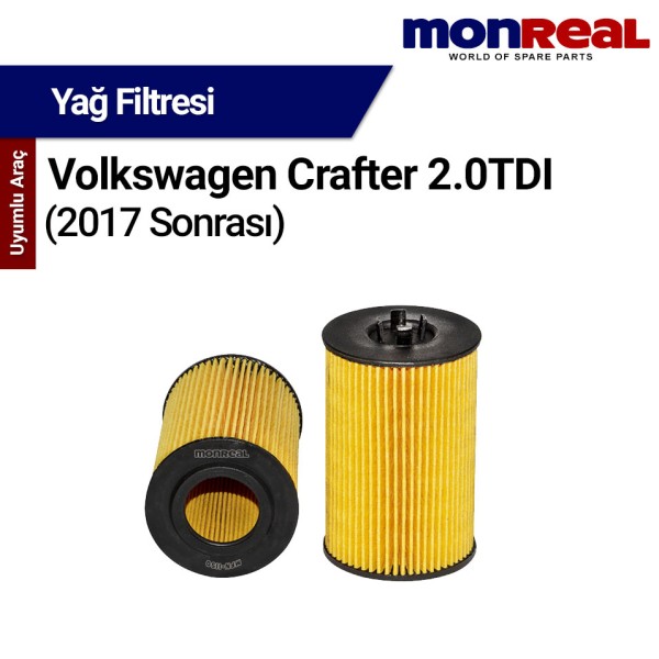 Crafter 2.0 TDI 2017 ve Sonrası Filtresi (Yağ) - MONREAL