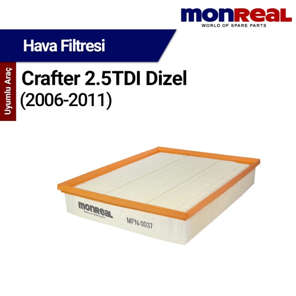 Crafter 2.5 TDI Dizel (2006-2011) Filtresi (Hava) - MONREAL
