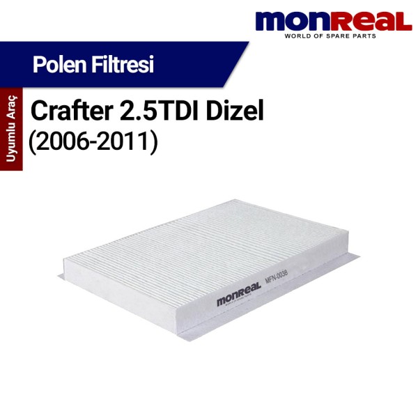 Crafter 2.5 TDI Dizel (2006-2011) Filtresi (Polen) - MONREAL
