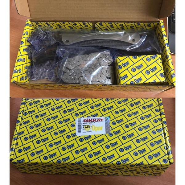 OPAR 55177460 Eksantrik Zincir Takımı Palio Albea Linea Doblo Fiorino Punto / Astra H J Corsa C D Co