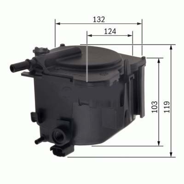 PEUGEOT Orijinal 1901.95 Mazot Filtresi 206 207 307 308 407 Partner / C3 C4 / Fiesta Focus II 1.6 HD