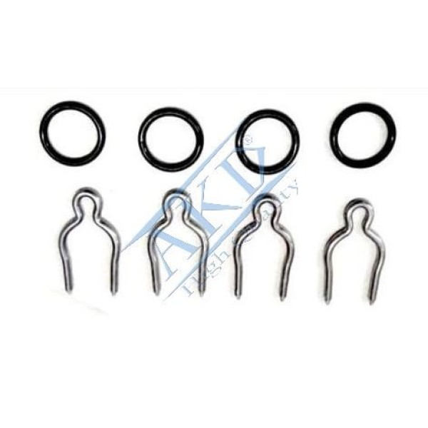 AKD 1618143TK Kalorifer Radyatör Bağlantı Aparatı Seti Astra-G (4 Klips - 4 Oring) 