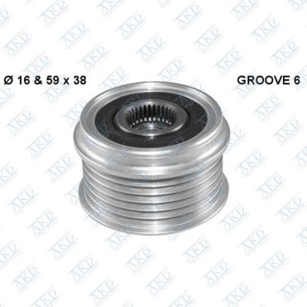 AKD OP115130 Alternatör Kasnağı Astra H-Combo C-Corsa C-D-Merıva 1.3 Cdtı-Doblo-Grande Punto-Linea 1