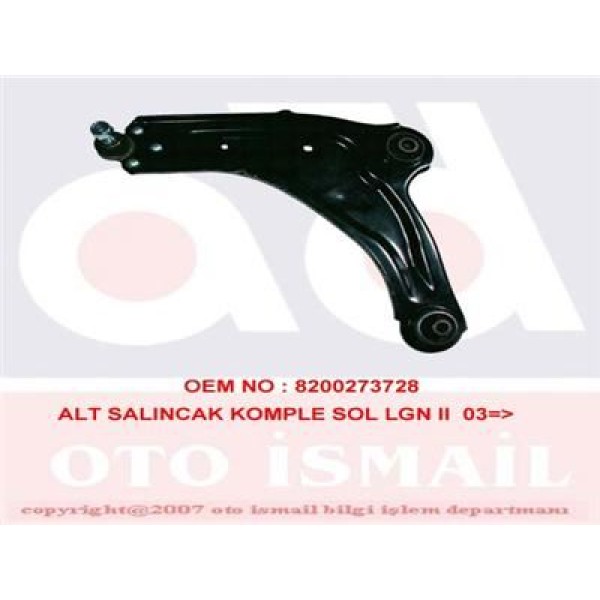 AML 60-1101 Alt Salıncak Sol Laguna II 1.6 16V-1.8 16V 2.0 16V 1.9DCI-2.0Dc-2.2DCI 03/01-