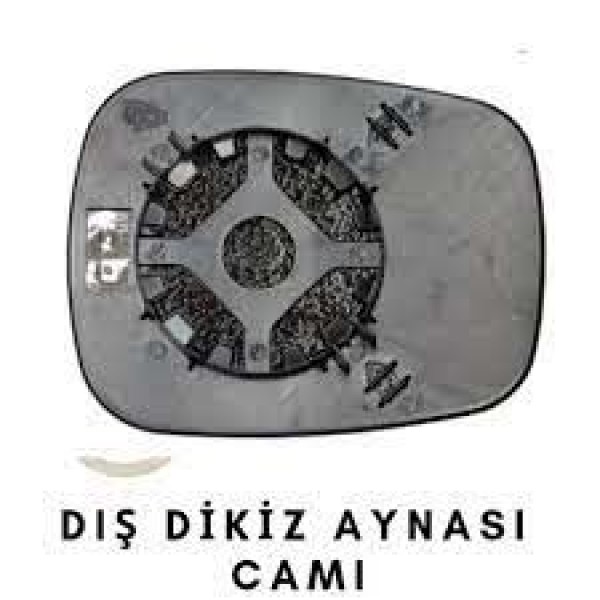 ART MG002.2285 Dış Dikiz Ayna Camı Isıtmalı Asferik Sol Renault Kangoo 13-