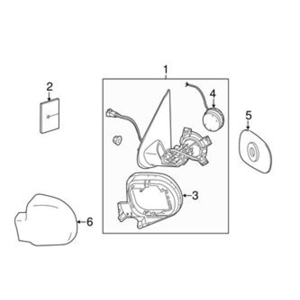 ART MG009.9532 Dış Dikiz Ayna Camı Isıtmalı Asferik Sol M Class W163 98-01