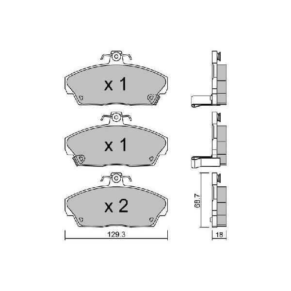 AISIN BPHO1000 Fren Balata Ön Civic (Ma