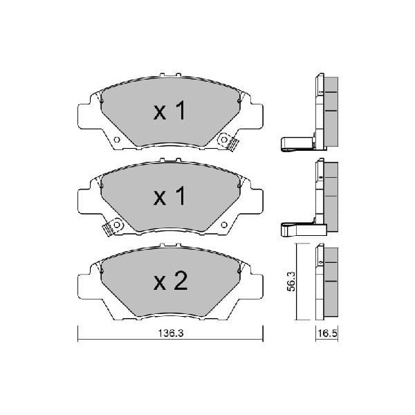 AISIN BPHO1902 Fren Balata Ön Jazz (Ge 
