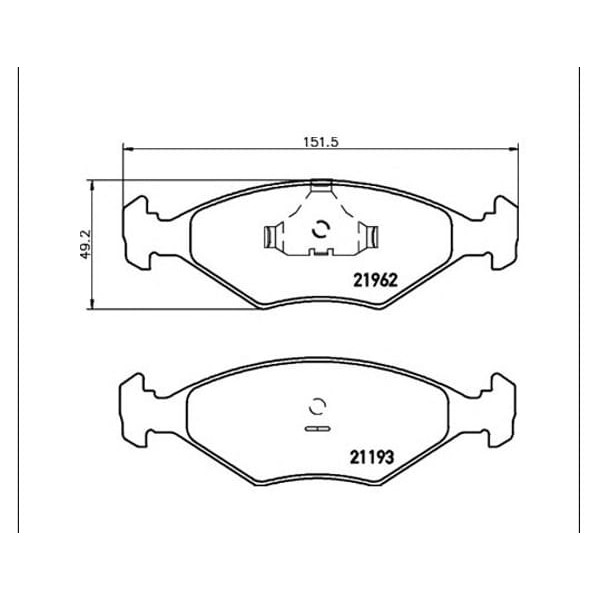AUTOTECH DB240.1-172 Ön Balata Palio-Sıena 1.4 Albea 96- Gdb958 