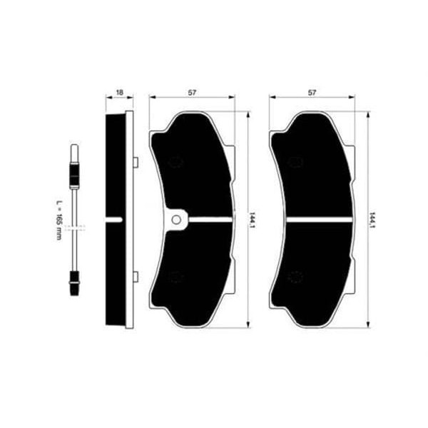 AUTOTECH DB285-185 Fren Balatası Ön J9 Premıer 92-09 J10 Premıer 09-13 