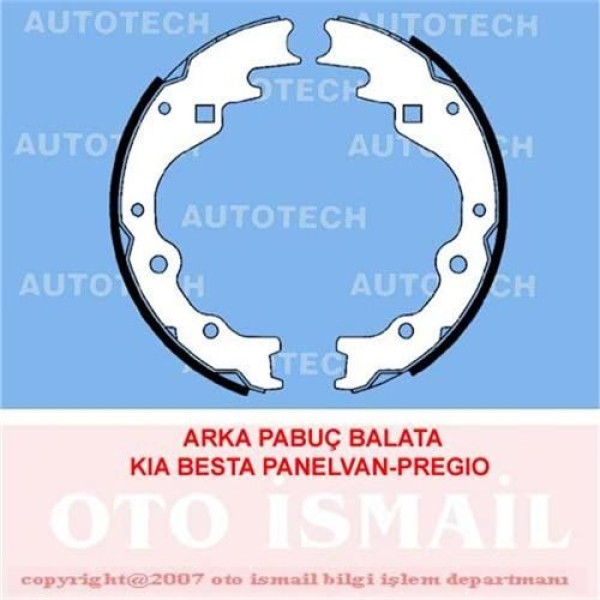 AUTOTECH PB4048 Kampana Balata K2700 99- Besta 96-03 K2500 03- Pregio 97- / E2000 E2200 260X50 
