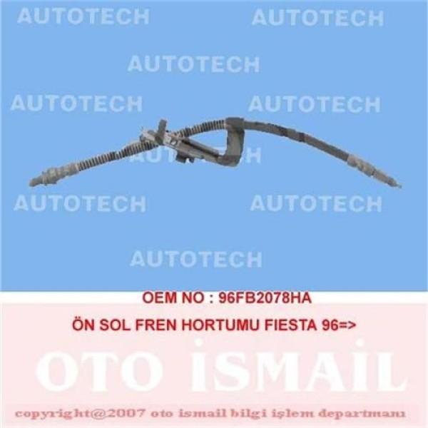 AUTOTECH TF0366 Fren Hortumu Ön Sol Fiesta 96-