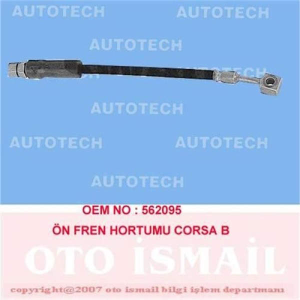 AUTOTECH TO03 Fren Hortumu Ön Corsa B 93- Corsa B Combo B Tigra / Aranos Espero 92- Lanos Nexıa