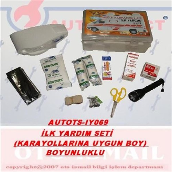 AUTO TSIY069 Ilk Yardım Seti Karayollarına Uygun Boy Boyunluklu 