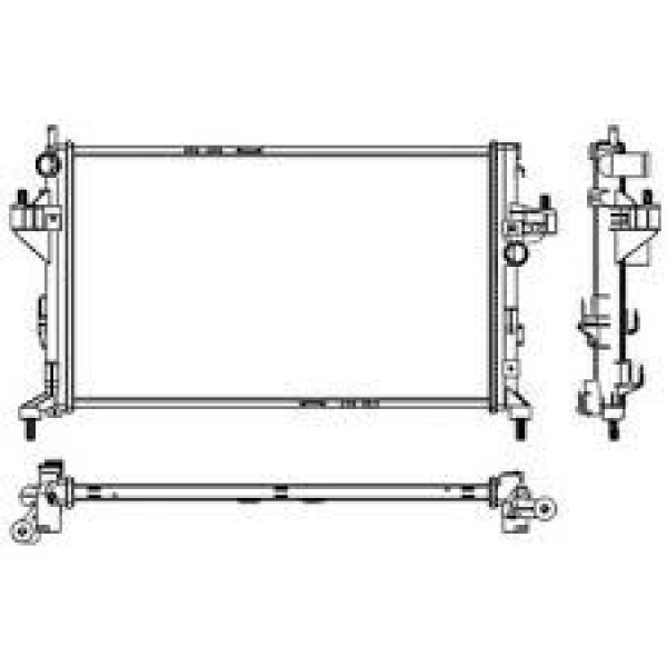 AUTOLUX 1300268 Su Radyatörü Mekanik Opel Astra H 1.7Cdtı 04 -