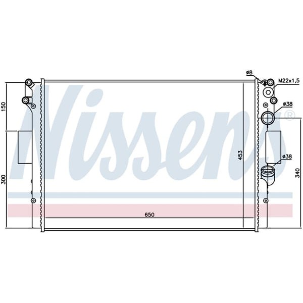 AUTOLUX 99488591 Su Radyatörü Mekanik Mt 650X440 Mm Iveco Daily 3 Daily Combi Van 29 L 11V 35S 45C 5 