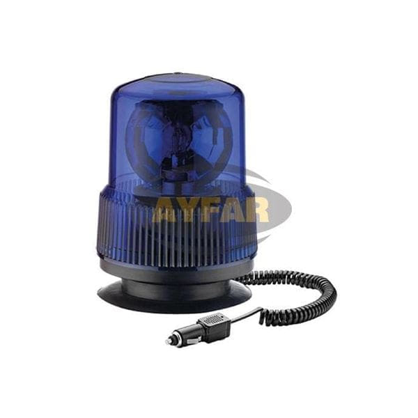 AYFAR TR502-5 Doner Trafik İkaz Lamba Mıknatıslı 24V H3 Mavi
