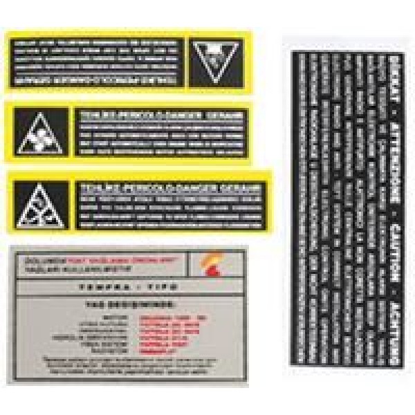 AYHAN A6013 Motor Etıketı Takım Tipo Fiat Tpsx