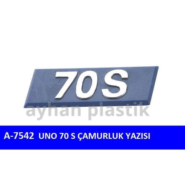 AYHAN A7542 Yazı Uno 70 S Uno 70 S Çamurluk Yazısı