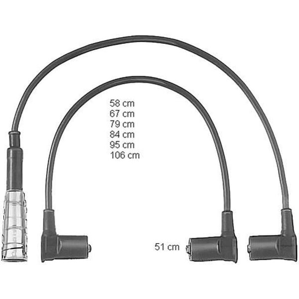 BERU ZEF501 Buji Kablosu Set R107 C123 W460 W126 M110994