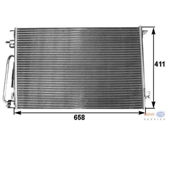 BEHR 8FC351300-311 Klima Radyatörü Kurutucu Ile Vectra C 2.0 Dtı 16V 2.2 Dtı 16V 658X411X16