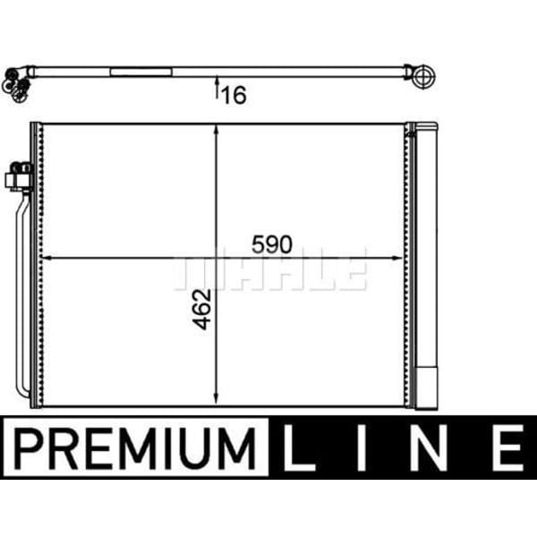 BEHR 8FC351302-494 Klima Radyatörü Bmw X5 E70 07- E71 08- Bmw X6 11- 
