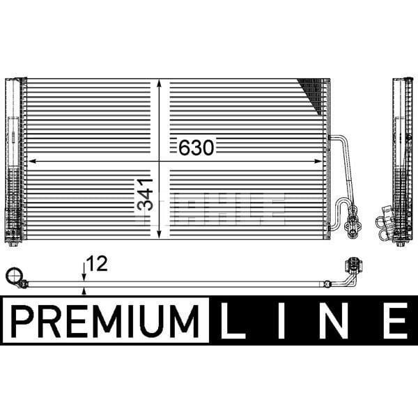 BEHR 8FC351309-384 Klima Radyatörü 635×346×12 R50 R53 R56 R57 R60 W11 B16 A 