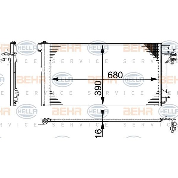 BEHR 8FC351317-654 Klima Radyatörü Transporter T5 03- 