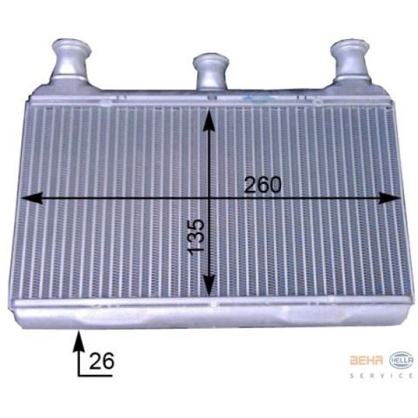 BEHR 8FH351312-161 Kalorifer Radyatörü E60 61 63 65 03-10 