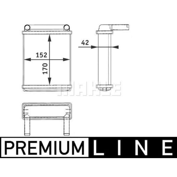BEHR 8FH351312-521 Kalorifer Radyatörü Spr Cdı(Ah128000P)