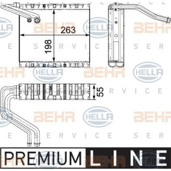 BEHR 8FV351330511 Evaporatör Volvo Xc60-Freelander II 2,2D(Ae85000P)