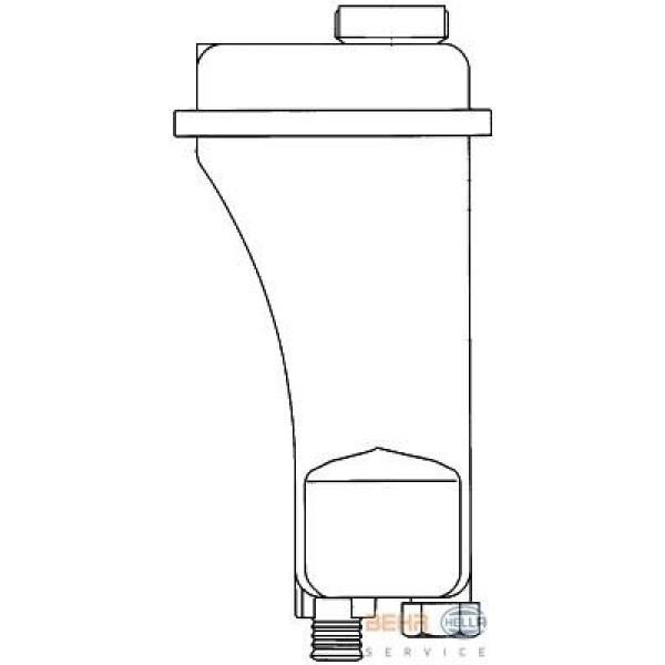 BEHR 8MA376705-401 Radyatör Su Haznesı E36 39 38 90-