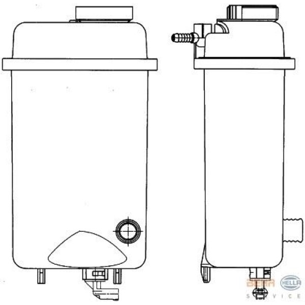 BEHR 8MA376705-431 Radyatör Su Haznesı E38 39 99-02