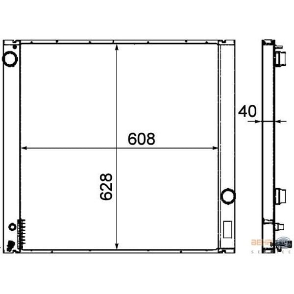 BEHR 8MK376718-321 Su Radyatörü Range Rover III 